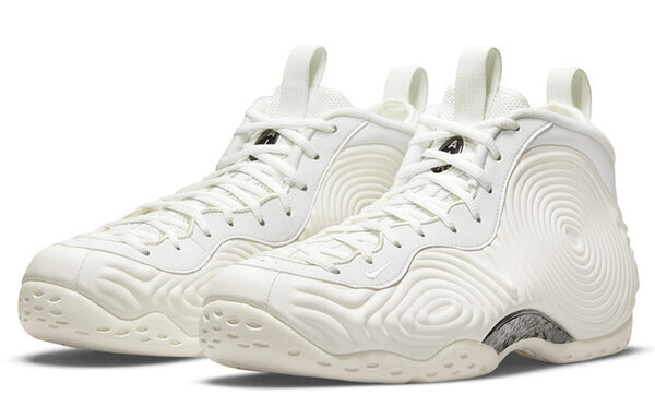 Кроссовки comme des garcons homme plus x air Foamposite one Nike, белый — фото 4