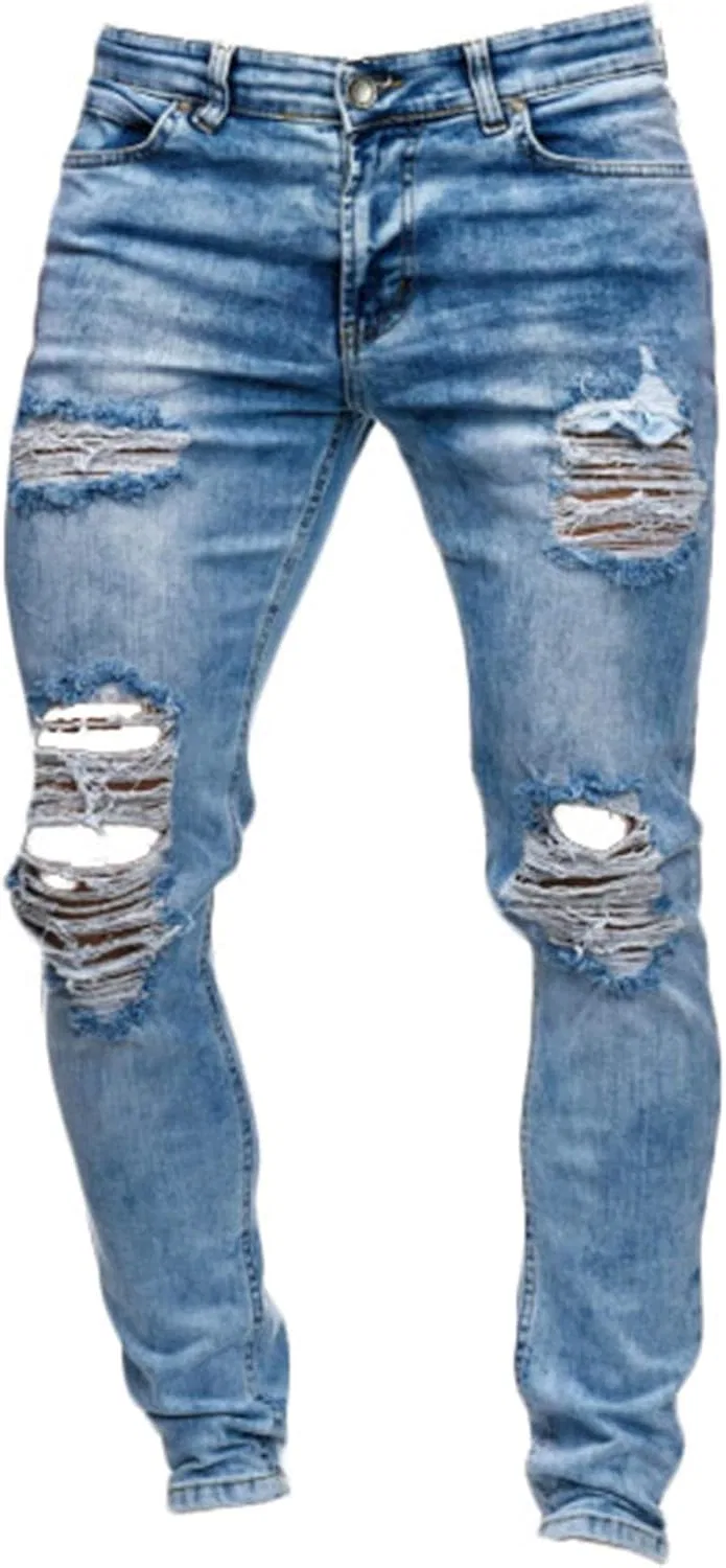 Джинсы прямые slim fit Andongnywell, синие