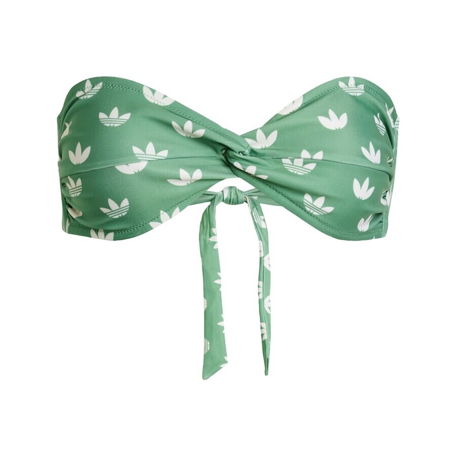 

Топ бикини ADIDAS ORIGINALS Bandeau Bikini Top Monogram, зеленый