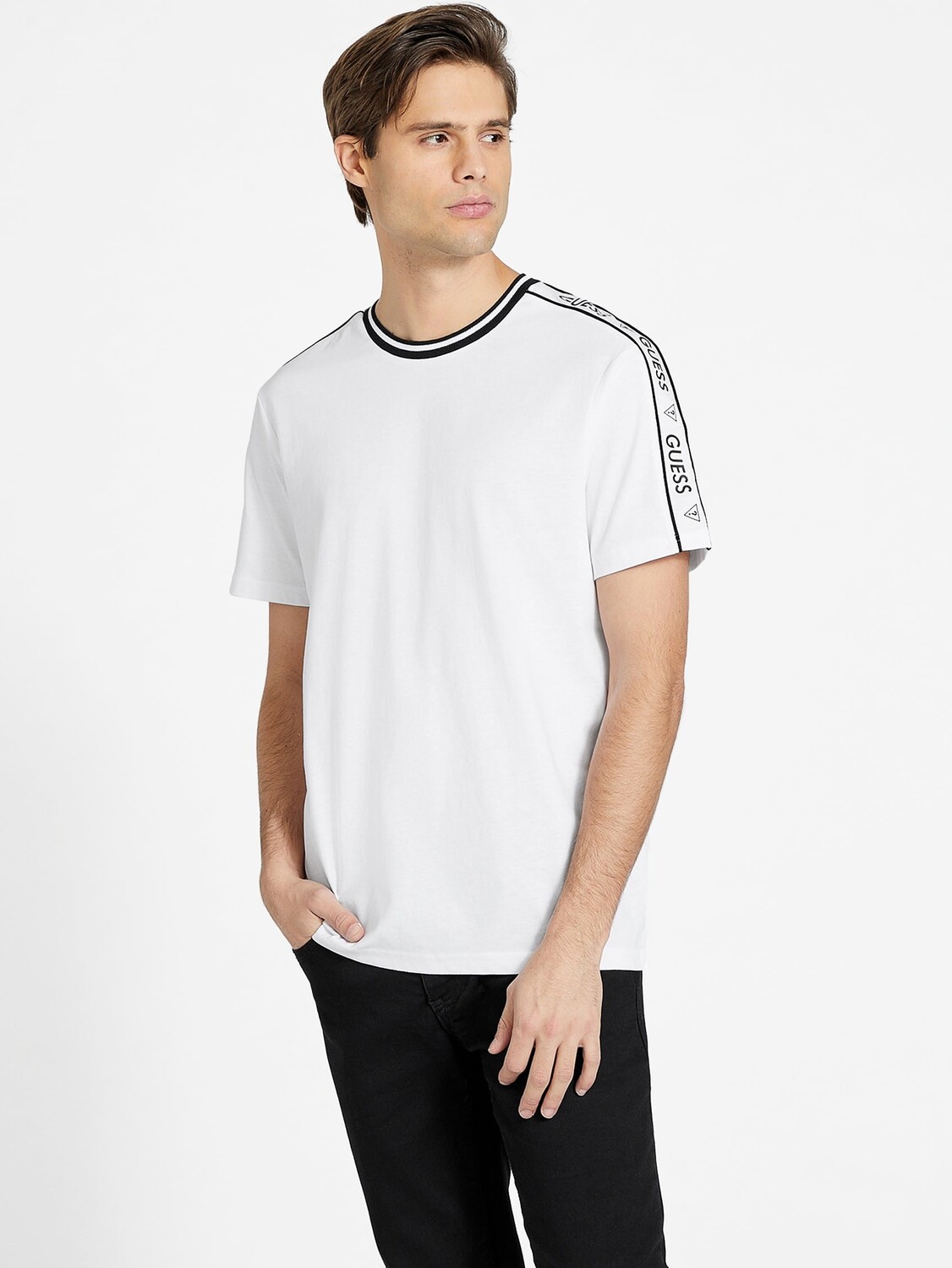 

Жаккардовая футболка Ryatt Guess Factory, цвет Pure White