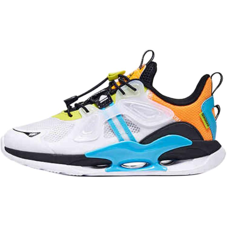 

QIAODAN Непромокаемые и дышащие низкие детские кроссовки для бега Blue White для подростков