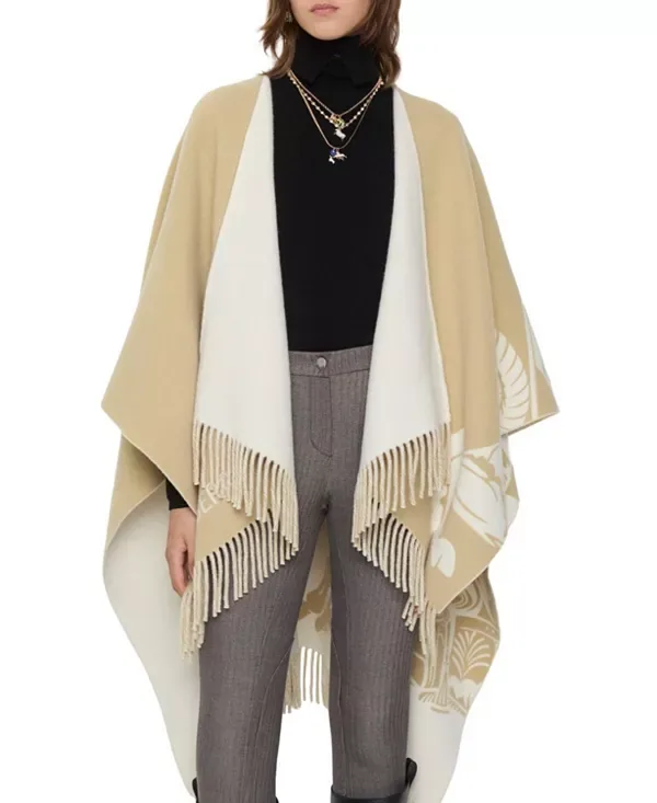 Накидка Ekd Burberry, женская, бежевый