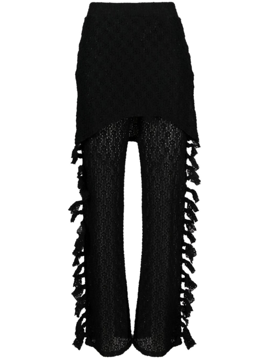 

Eckhaus Latta прямые брюки с узлом, черный