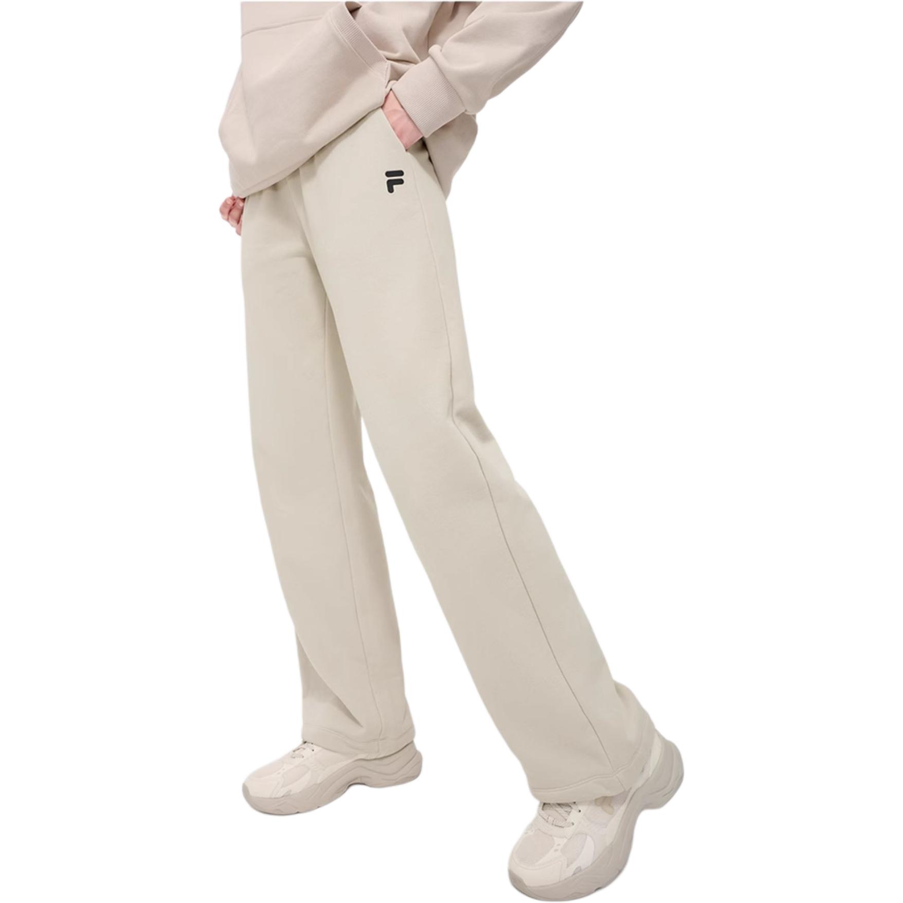 

FOB Series FW24 Вязаные спортивные брюки женские Lotus Bean Grey FILA FUSION, Lotus Bean Gray
