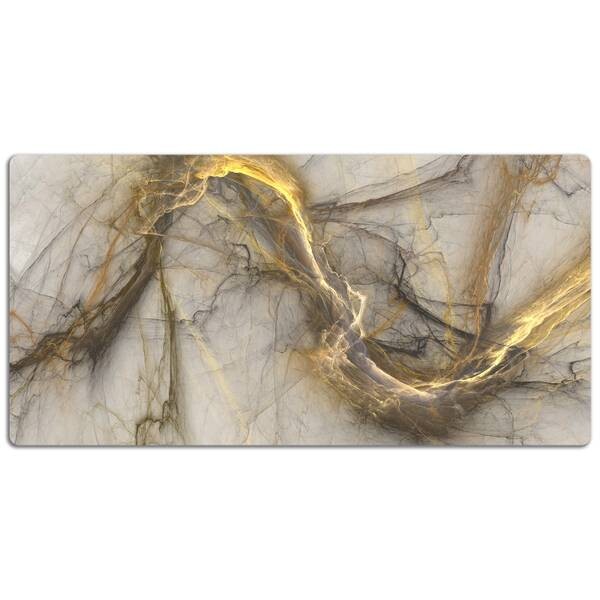 

Настольный коврик Tulup Marmor golden, 120x60x1 см, белый