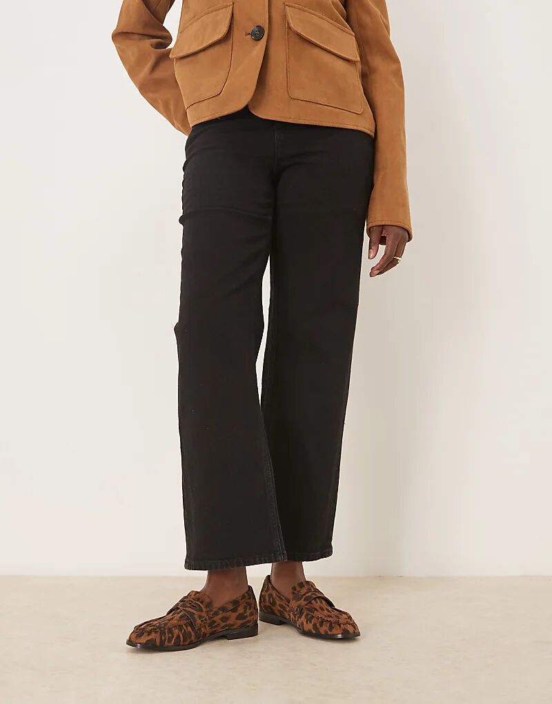 Замшевые лоферы с леопардовым принтом и сборками ASOS DESIGN Minnie — фото 4