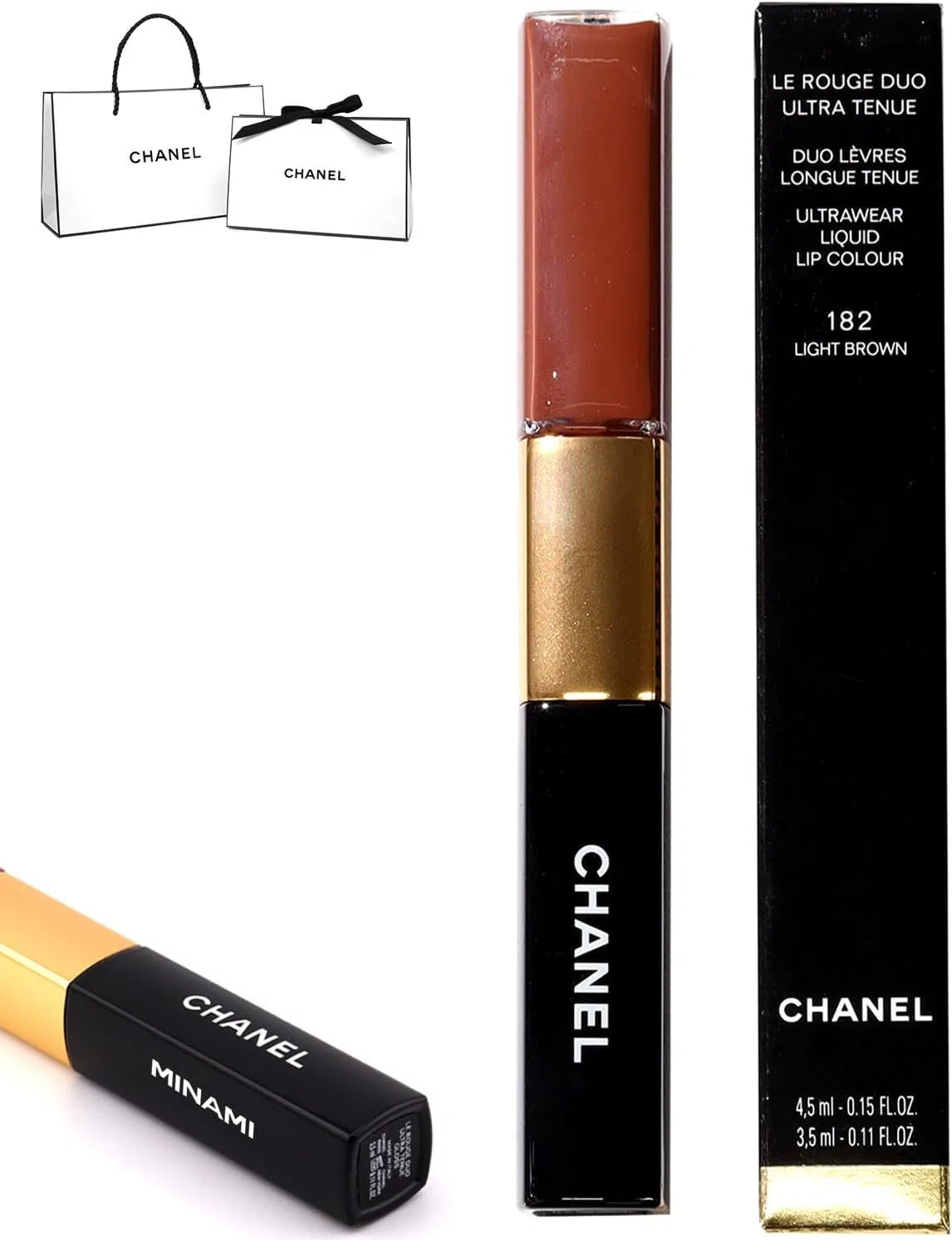 Губная помада двухфазная CHANEL Le Rouge Duo Ultra-Tint 182 Light Brown