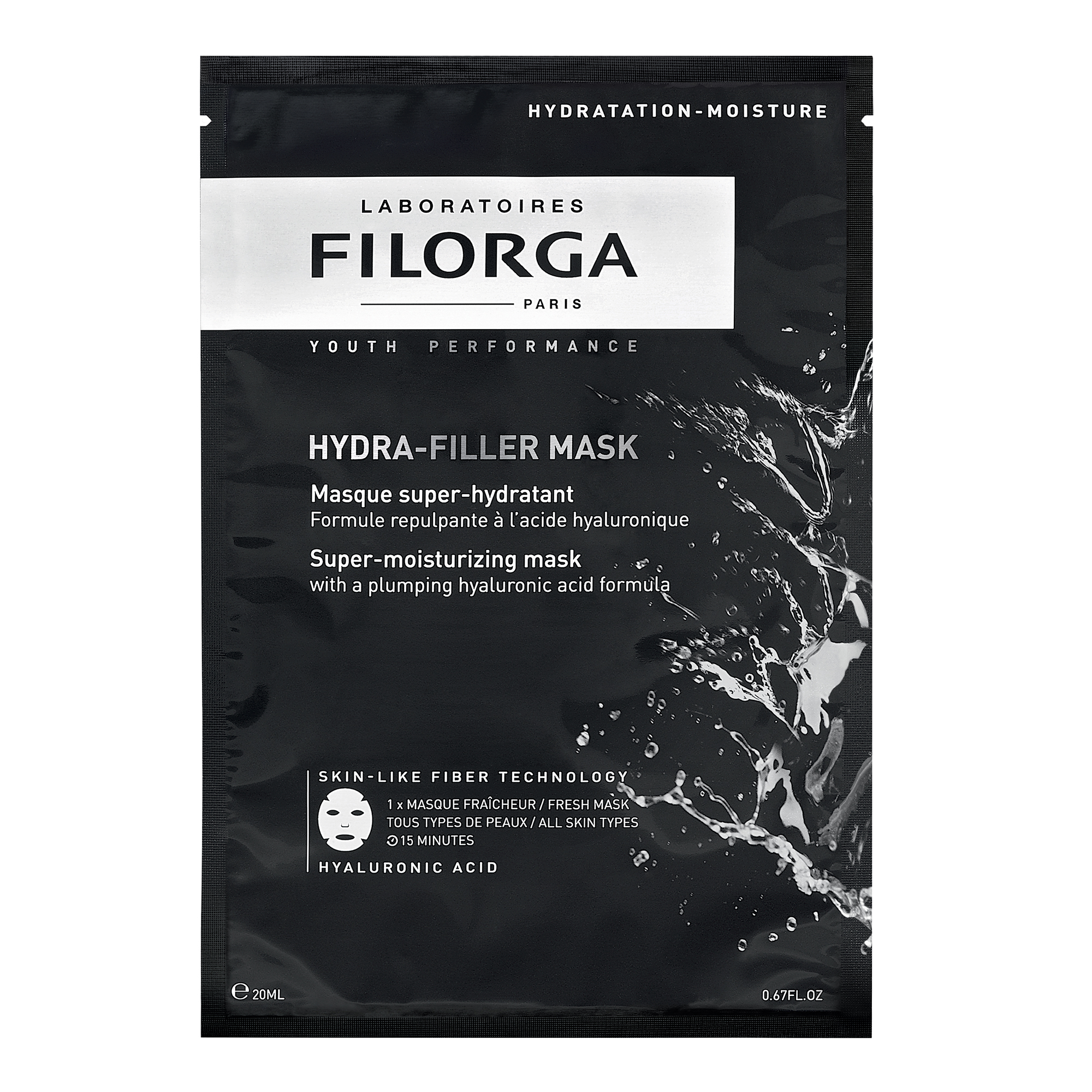 

Интенсивно увлажняющая маска для лица hydra-filler mask Filorga, количество 1 шт.