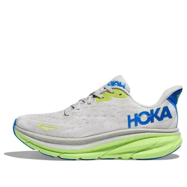 

Кроссовки clifton 9 wide 'stardust electric cobalt' Hoka One One, серый