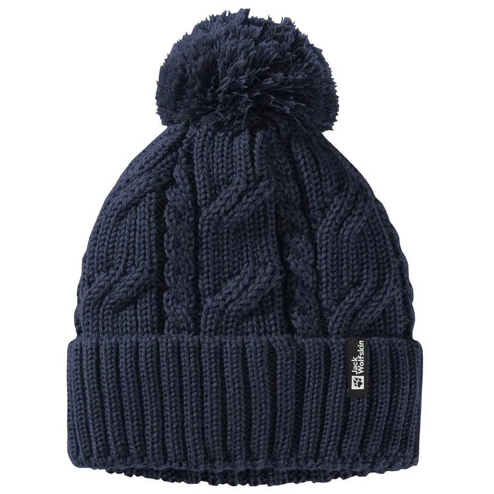 

Шапка Jack Wolfskin Pompom, синий