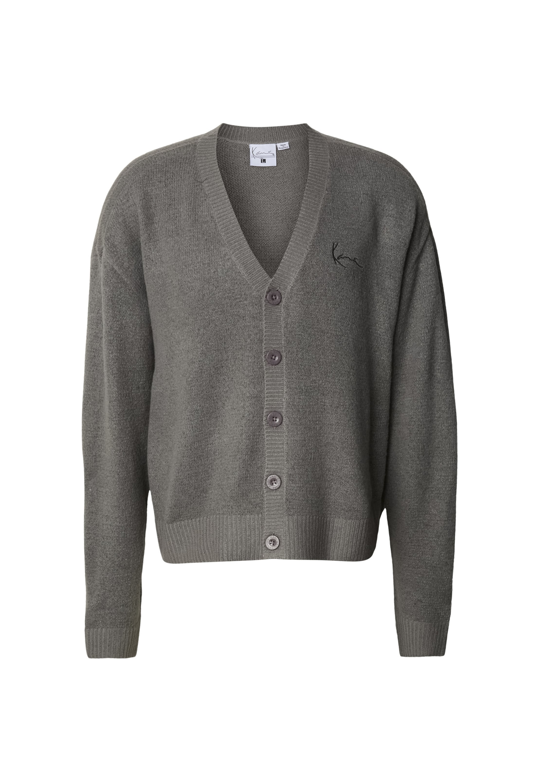 

Karl Kani Вязаный кардиган в темно-сером цвете