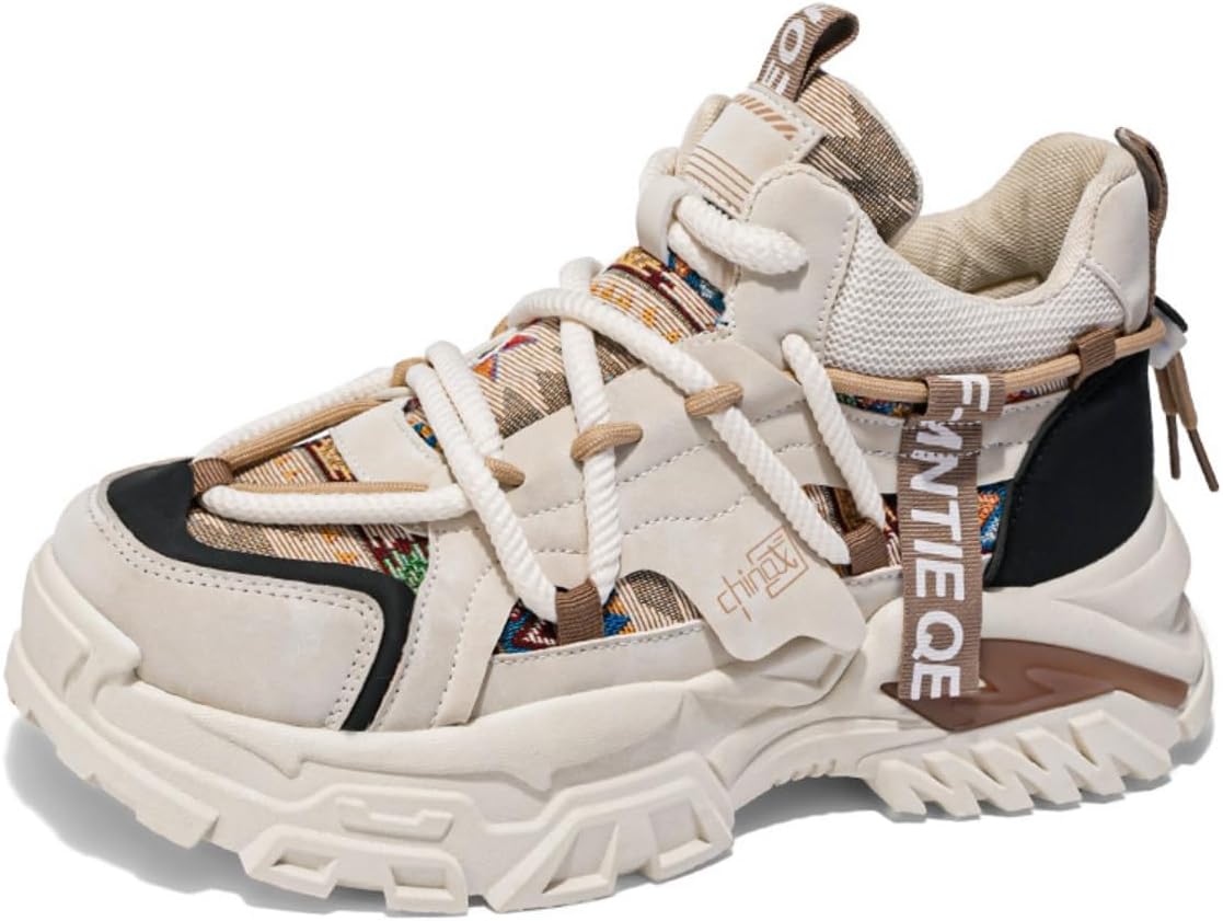 

Высокие кроссовки из искусственной кожи для мужчин, модные повседневные спортивные обувь для прогулок, тренировок и ежедневной носки с комфортной посадкой и современным городским стилем Zixcplaz, хаки