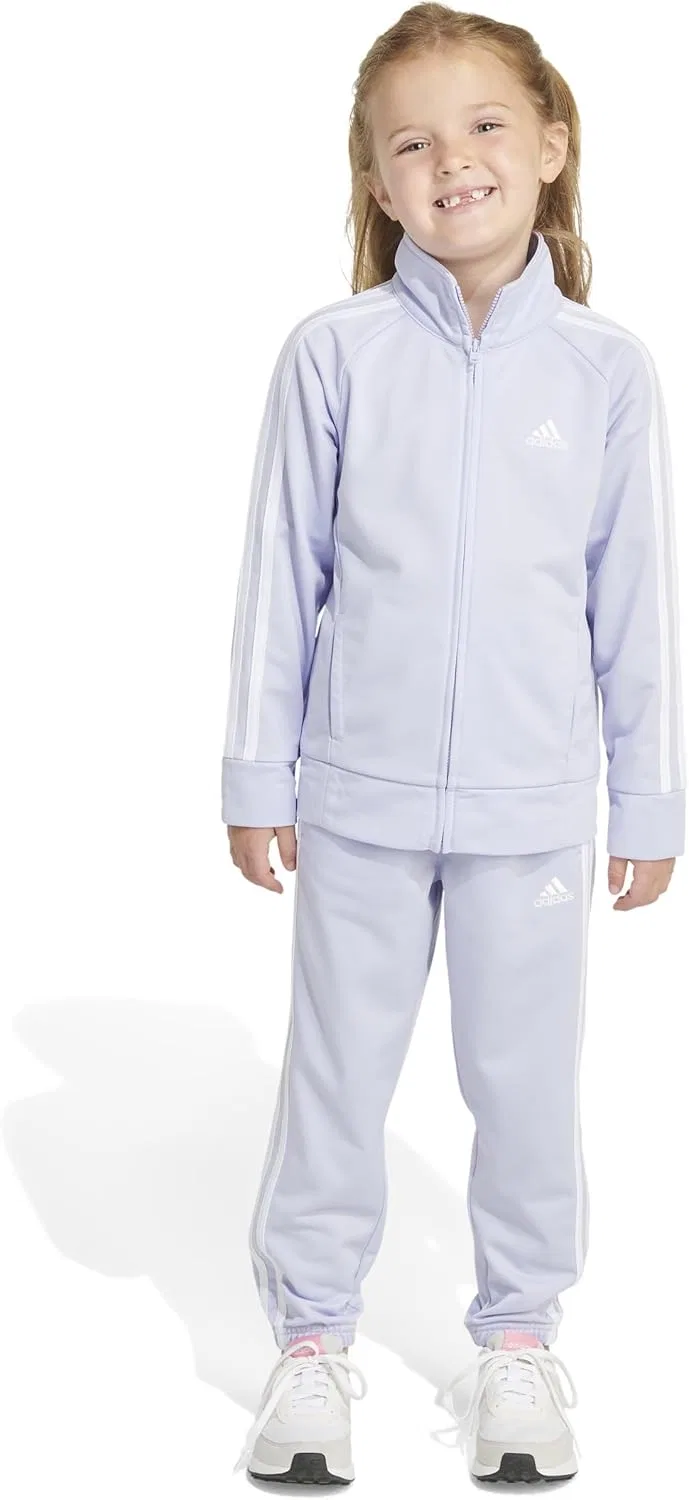 Детский спортивный костюм adidas, куртка и брюки, Violet Tone Purple — фото 3