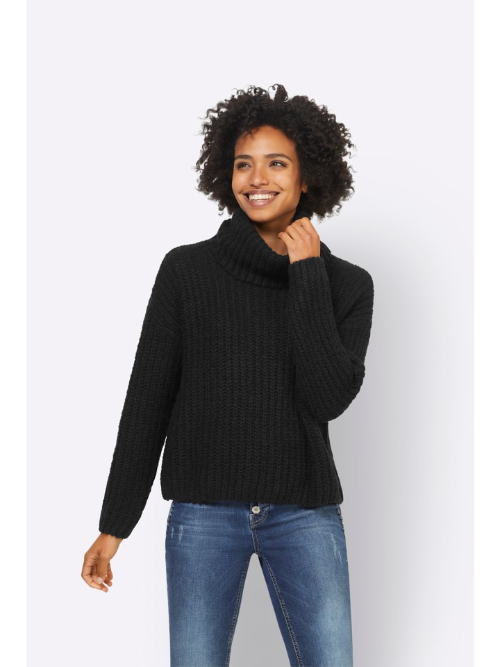 

Heine Черный свитер с высоким воротником