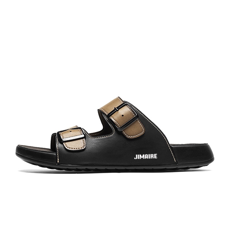 

Тапочки-слайды мужские King Jinmai, Black Yellow