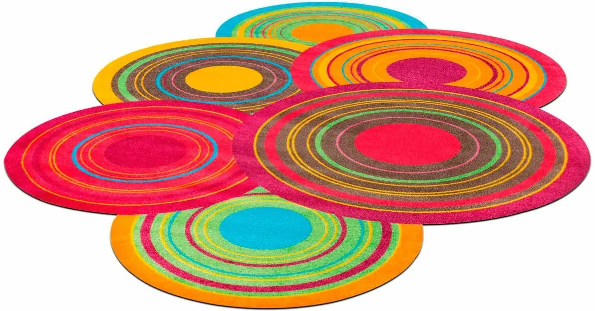

Стирка+сушка ковролина Kleen-Tex "Cosmic Colors", ступенчатая, противоскользящая, моющаяся, гостиная Wash+dry by Kleen-Tex 140х200 см, цвет bunt
