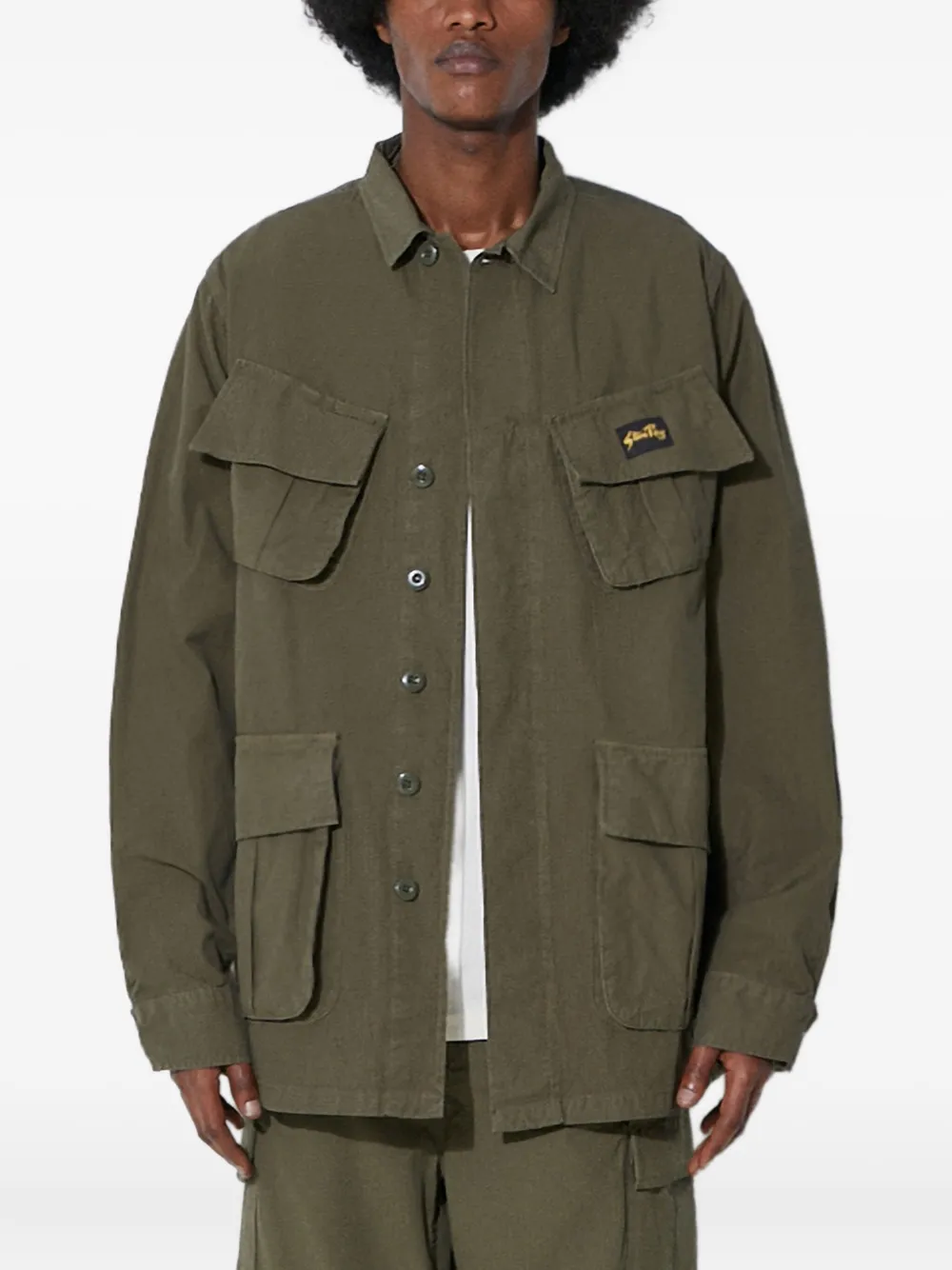 

Рубашка с длинными рукавами и множеством карманов Stan Ray, зеленый