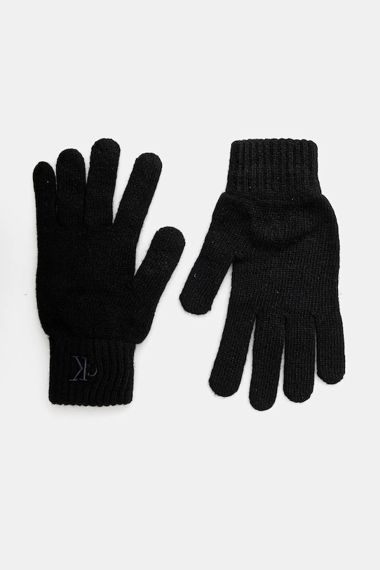 

Шерстяные перчатки Calvin Klein, черный