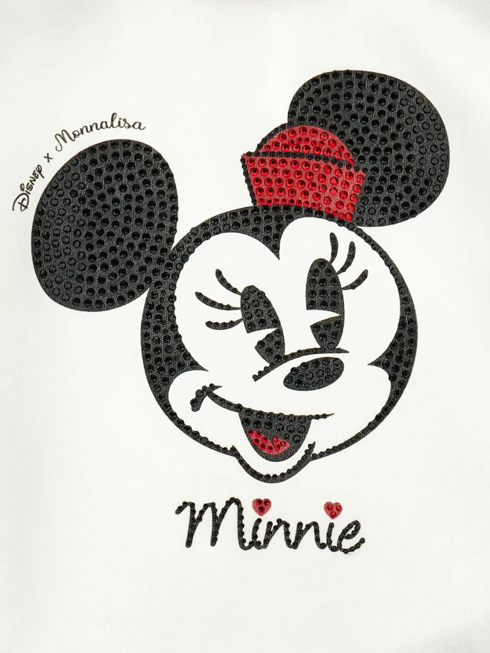 Топ Minnie Mouse с длинными рукавами из коллаборации с Disney Monnalisa, белый — фото 3
