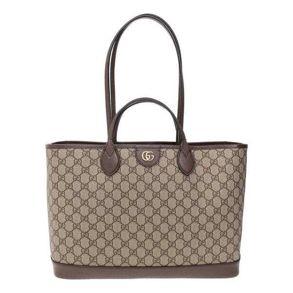 

Сумка ophidia medium tote bag 'beige ebony' Gucci, бежевый