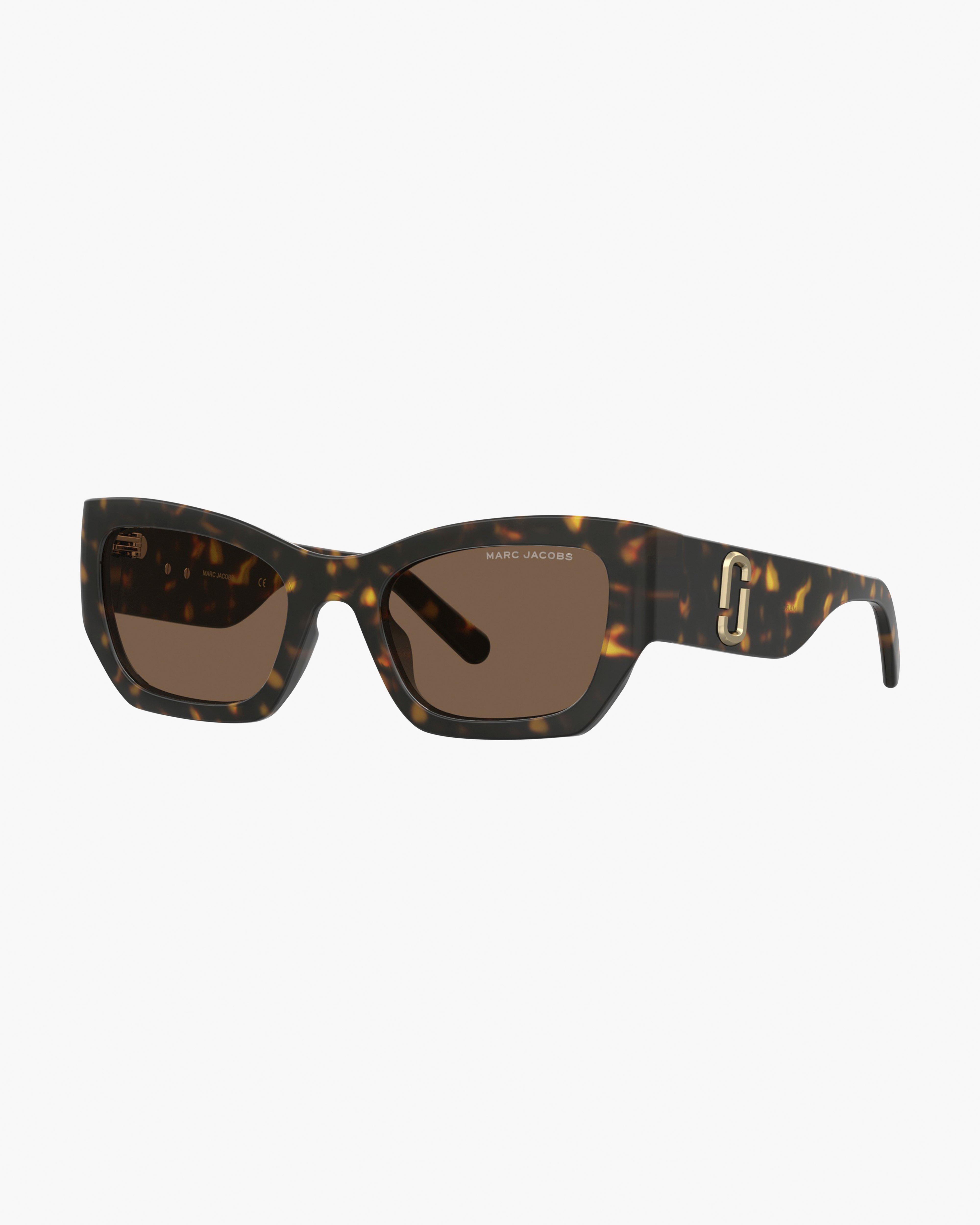 

Солнцезащитные очки Marc Jacobs Square Cat Eye, цвет Havana