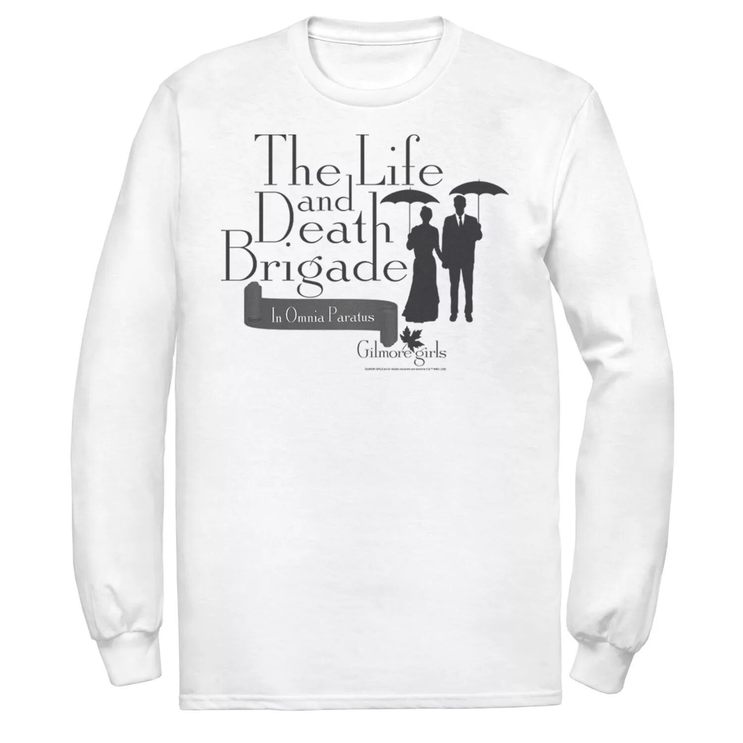 

Мужская футболка с логотипом Gilmore Girls Life and Death Licensed Character