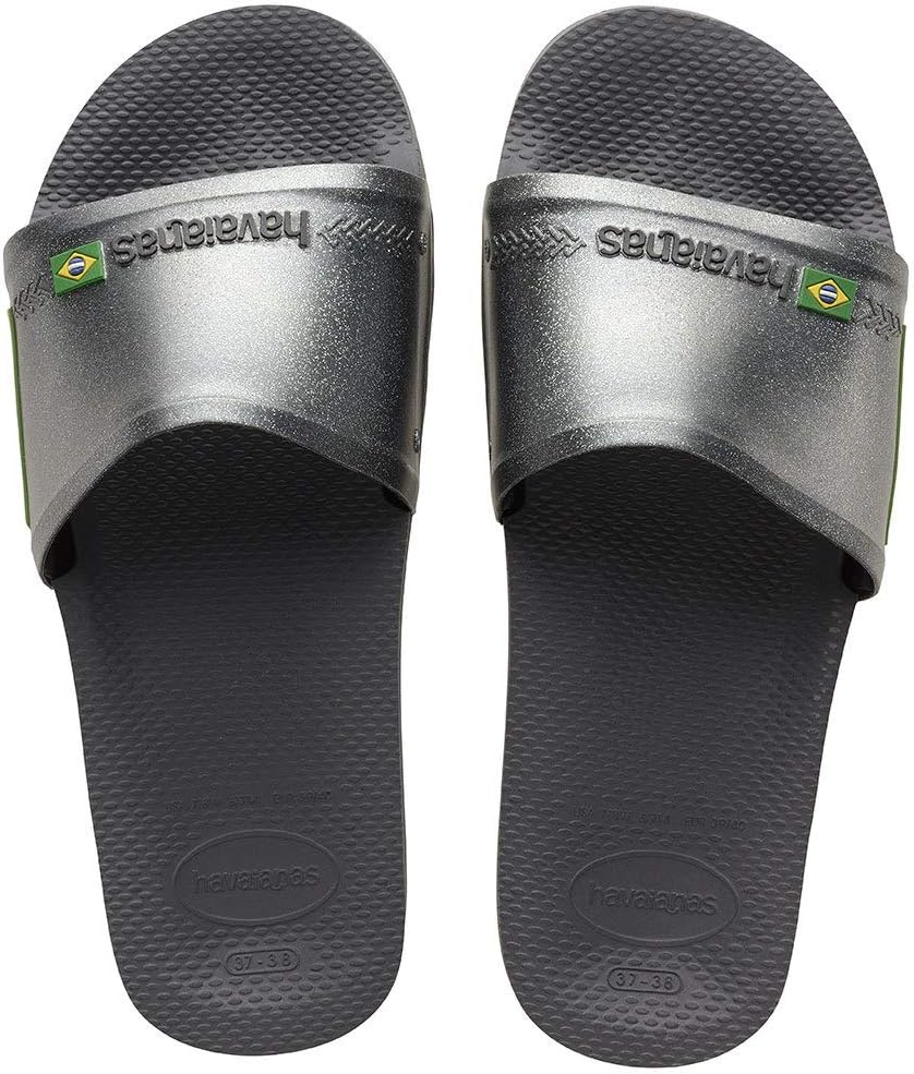 Сандалии Havaianas Slide Brazil унисекс, New Graphite — фото 3