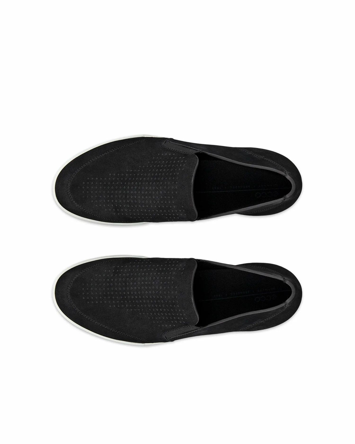 Мужские повседневные слипоны ECCO Travel из натуральной кожи, BLACK — фото 4