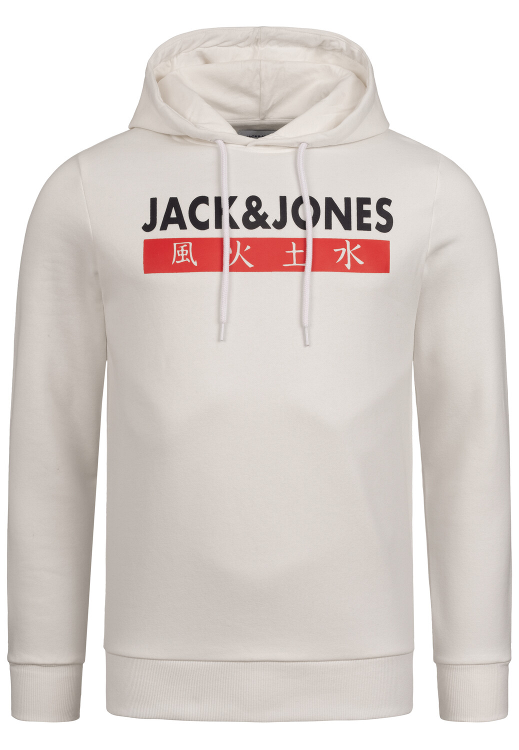 

Толстовка Jack & Jones Kapuzenpullover Print ELEMENTS SWEAT HOOD, цвет Cloud Dancer