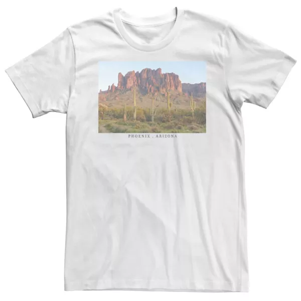 

Футболка Phoenix AZ для высоких и полных Licensed Character, белый