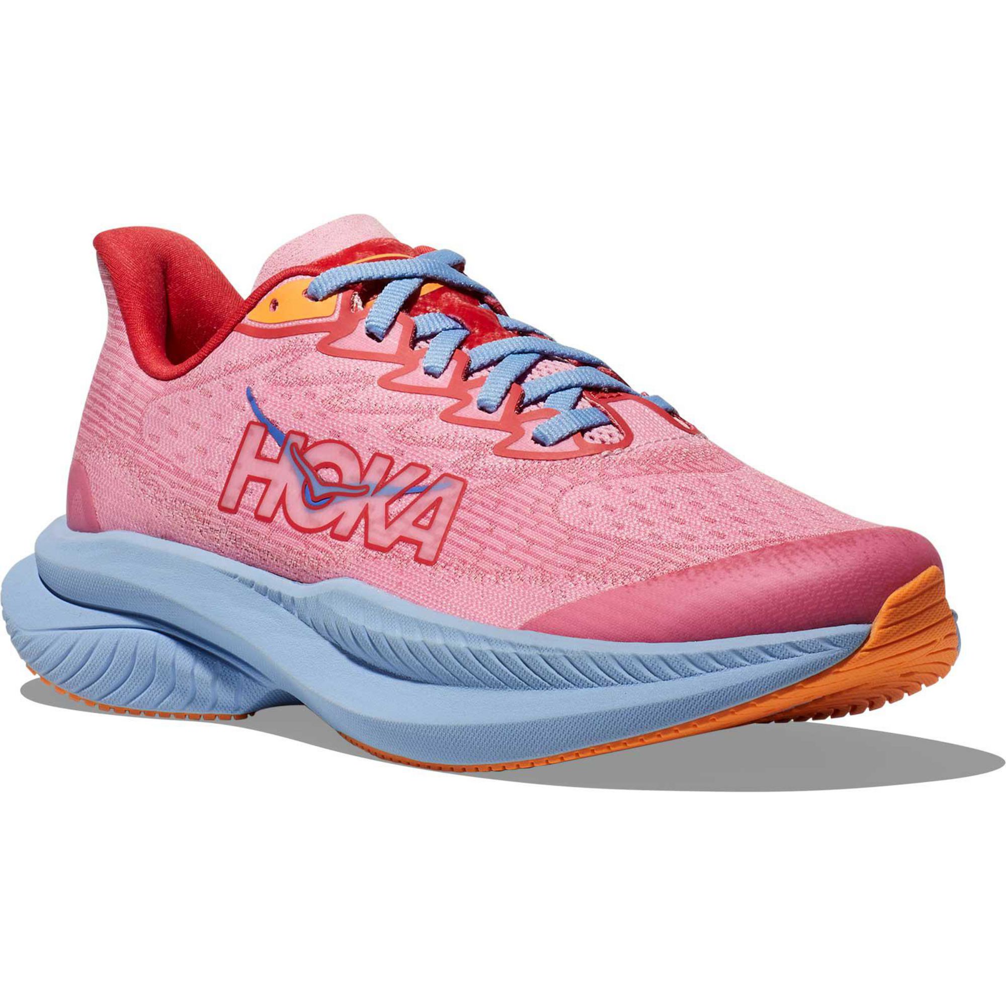 Детские кроссовки Mach 6 для бега HOKA, Peony/Cerise — фото 2