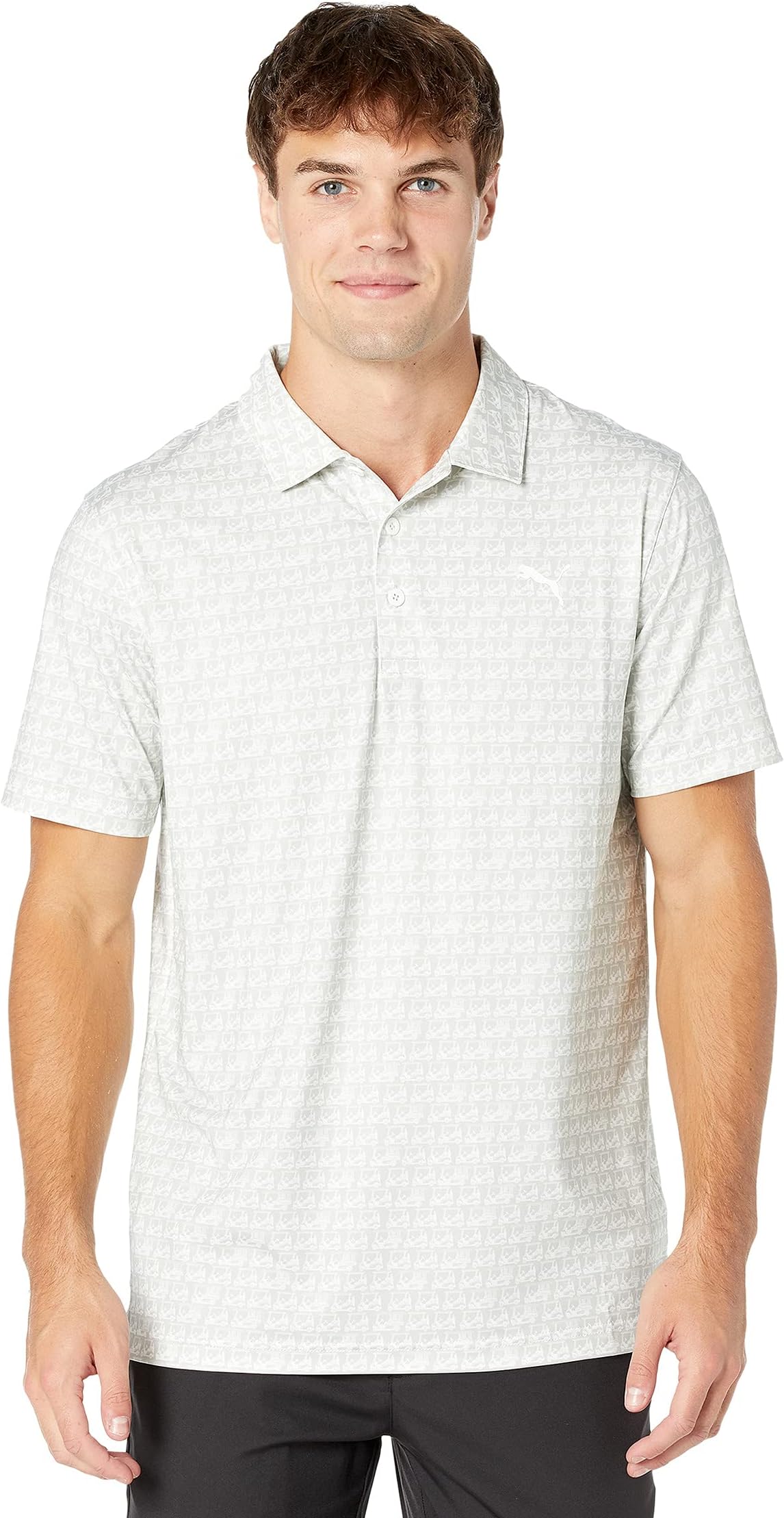 

Футболка PUMA Golf MATTR Carts Polo, цвет High-Rise/Bright White