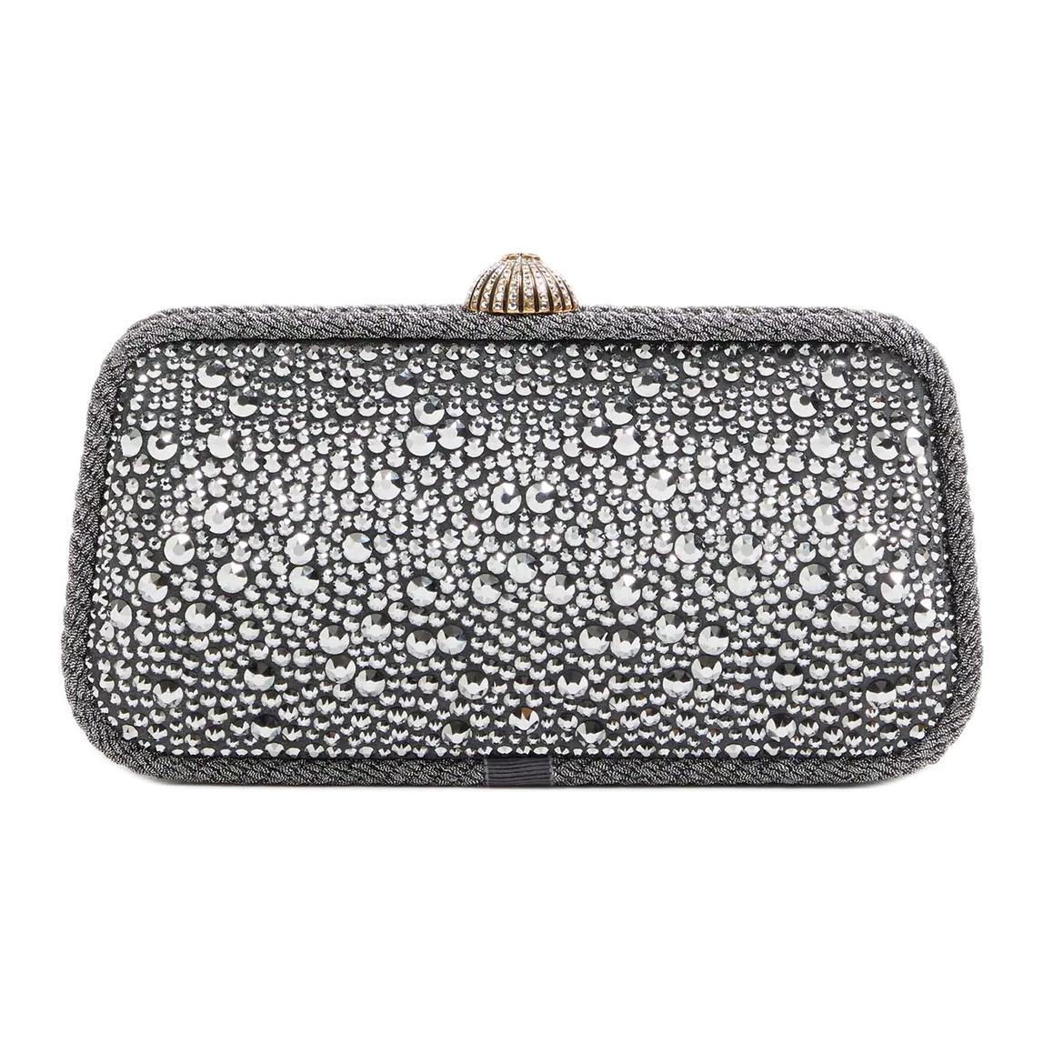 

Valentino Кристальная аппликация клатч женский серебристый