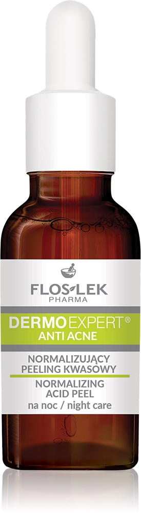 

Ночной нормализующий кислотный пилинг Dermoexpert для кожи с несовершенствами Floslek Pharma, 30 мл