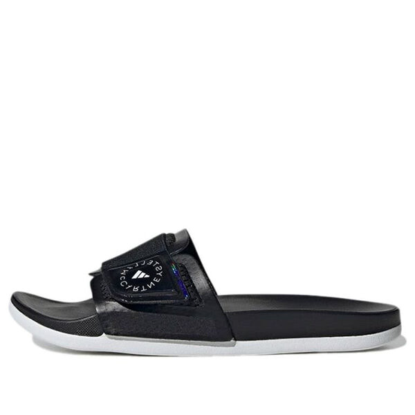 Тапочки stella mccartney x slide 'core black' Adidas, черный