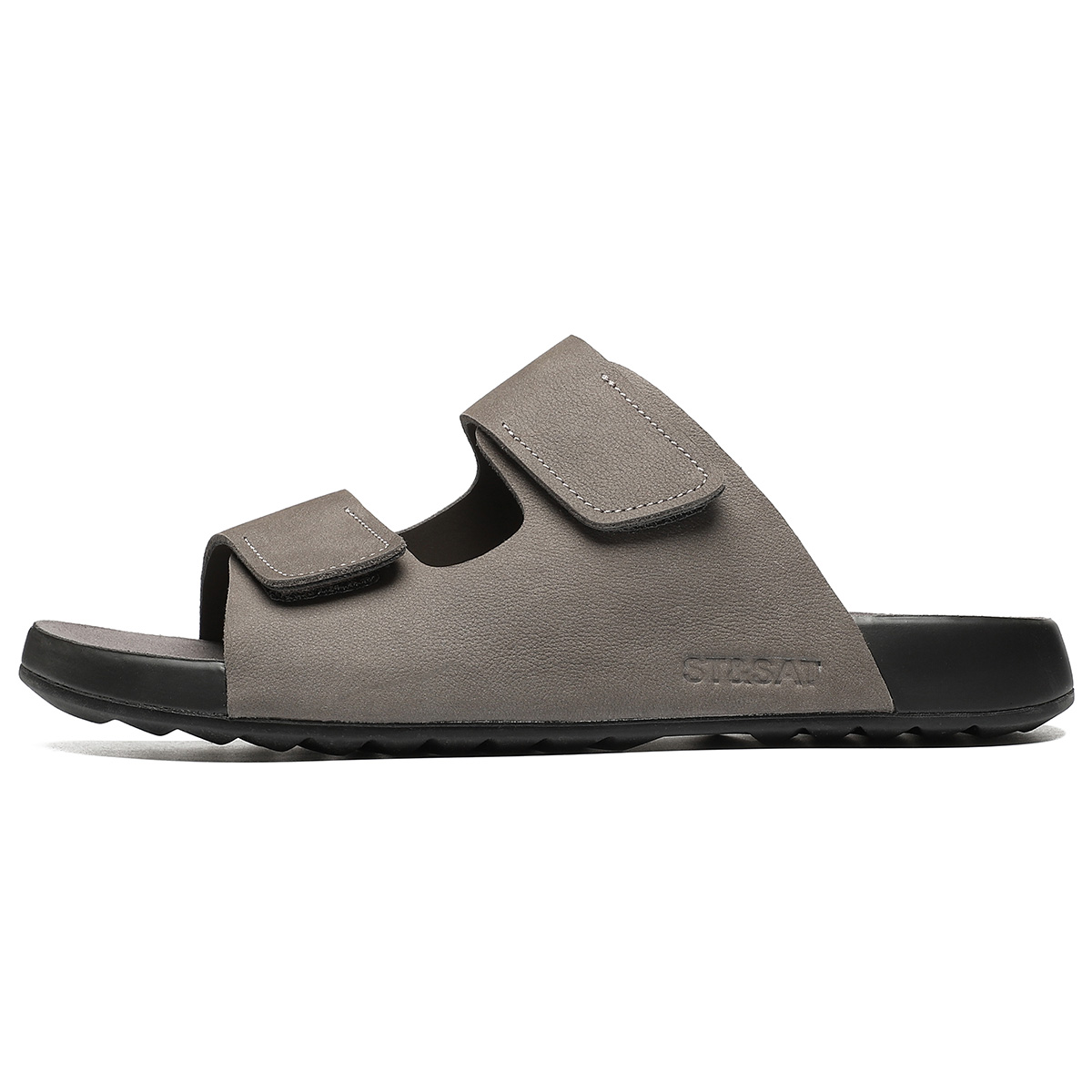 

Сандалии-слайдеры с резиновой подошвой, устойчивые к истиранию и скольжению, мужские ST&SAT, Blue Gray