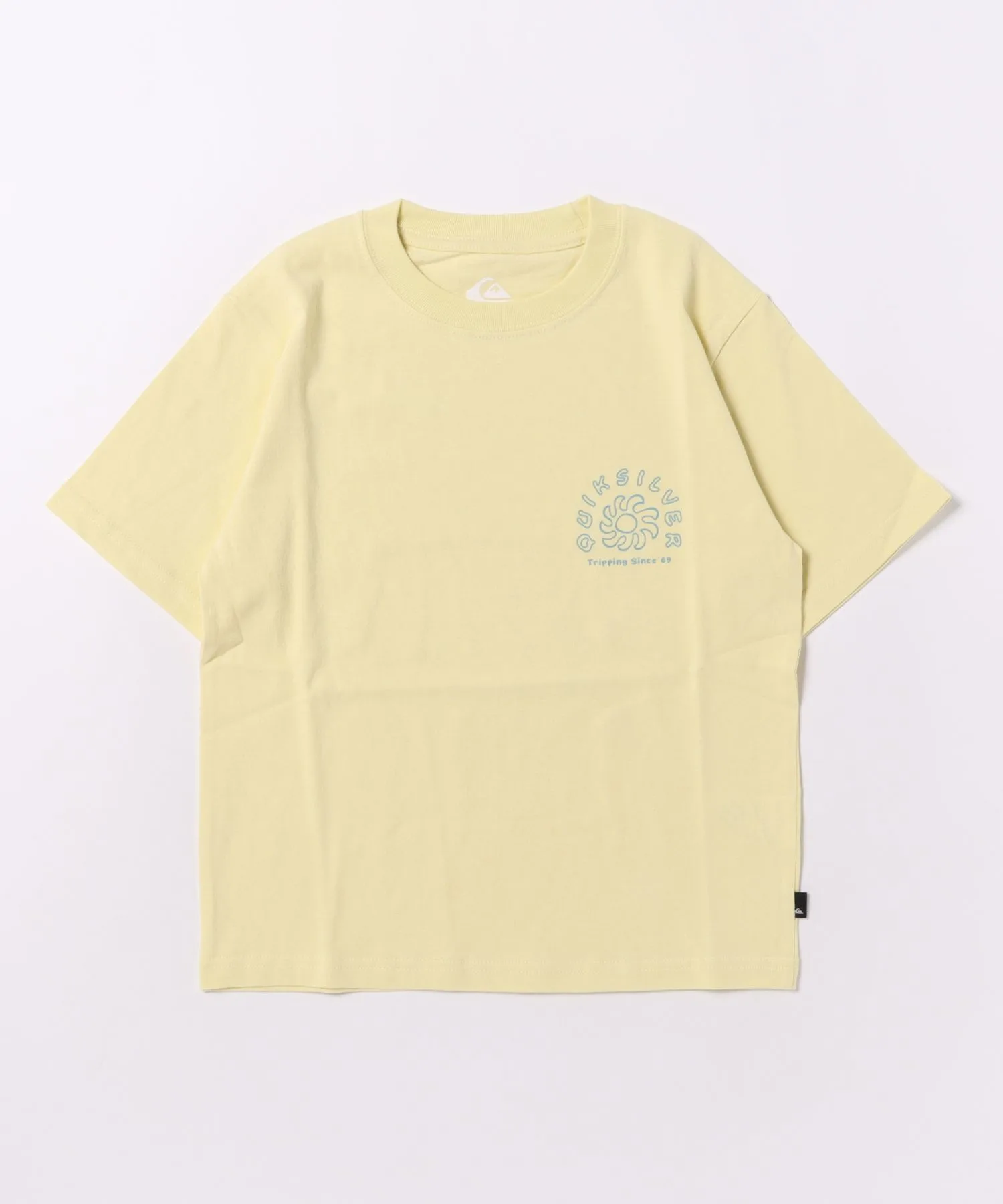 Детская футболка с принтом Curve Palm ST Quiksilver жёлтая