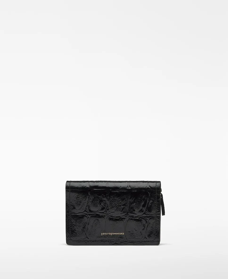 

Женский кожаный кошелек Mica Adolfo Dominguez, черный