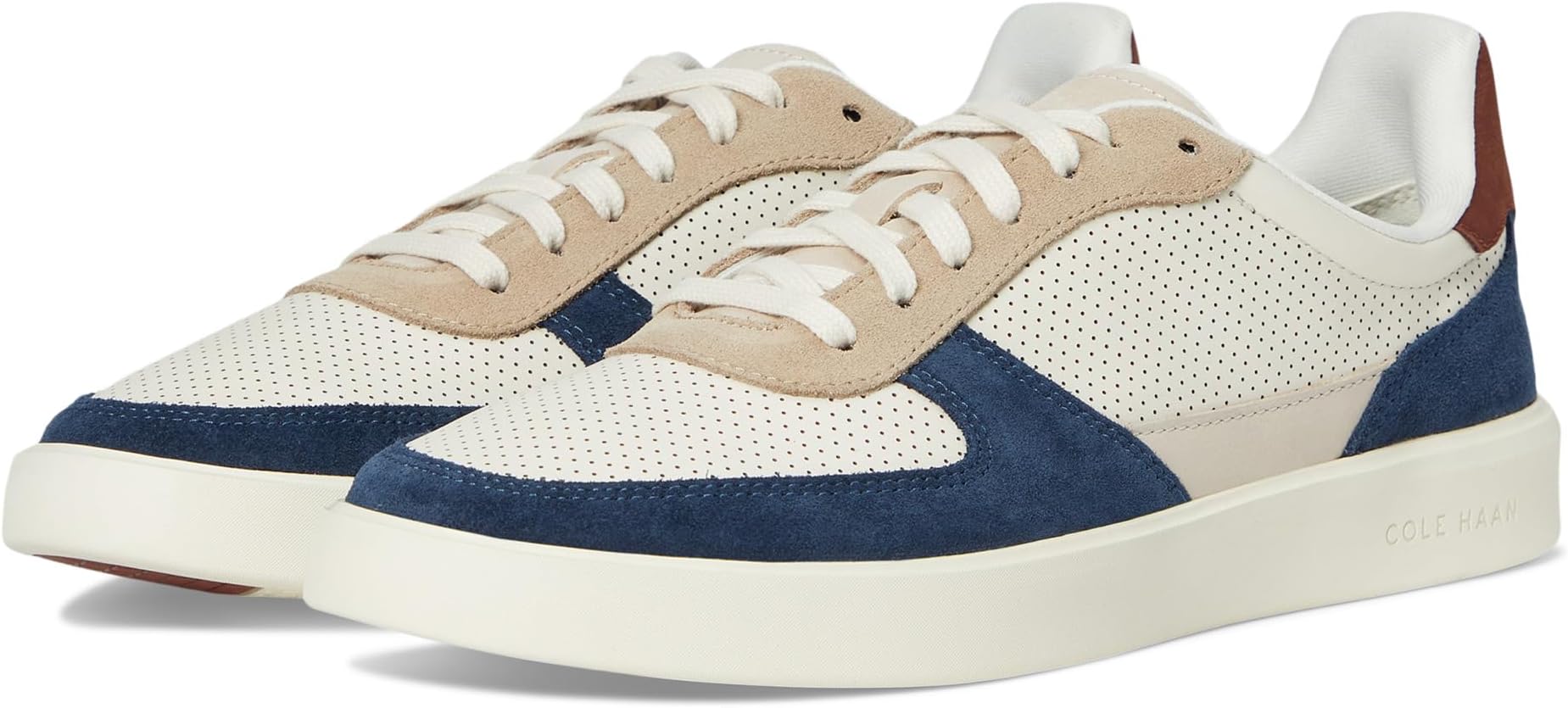 

Кроссовки Cole Haan Grand Crosscourt Daily Court Sneakers, цвет Ivory/Big Dipper/Ivory
