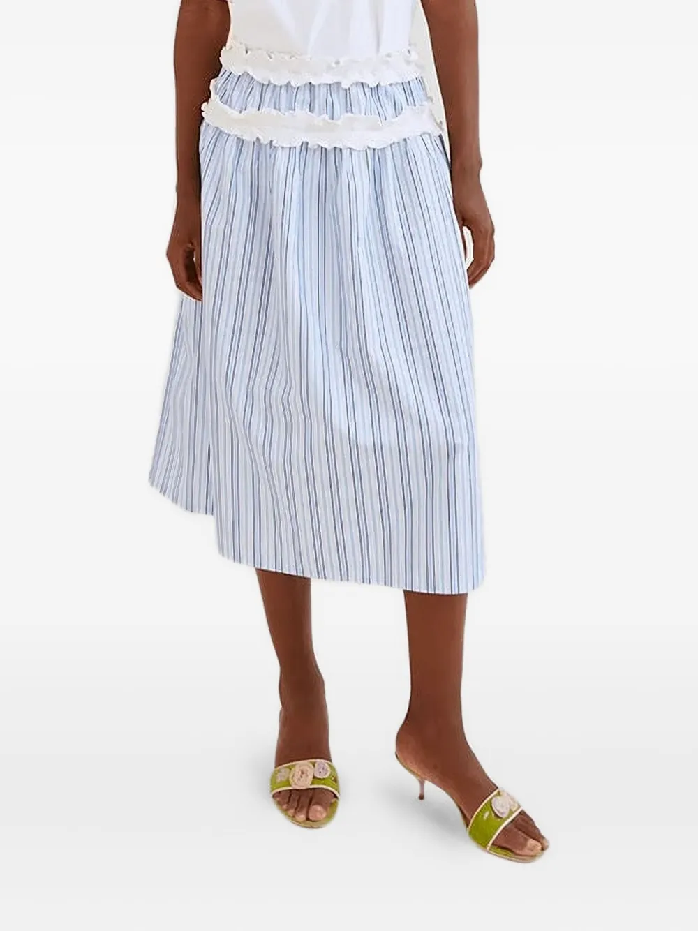 

Полосатая юбка с оборками OpéraSPORT, синий