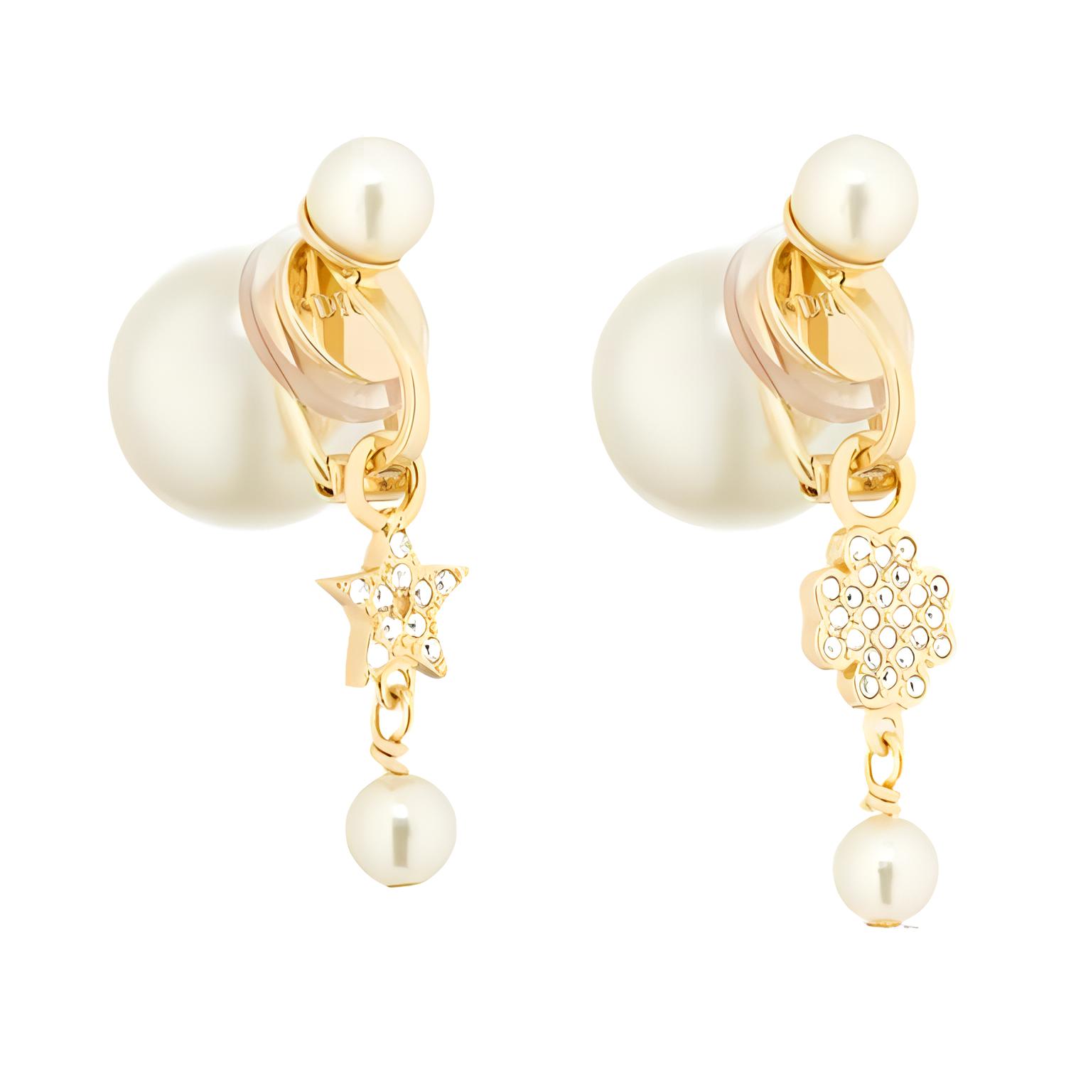 

DIOR Золотые металлические серьги для женщин Gold