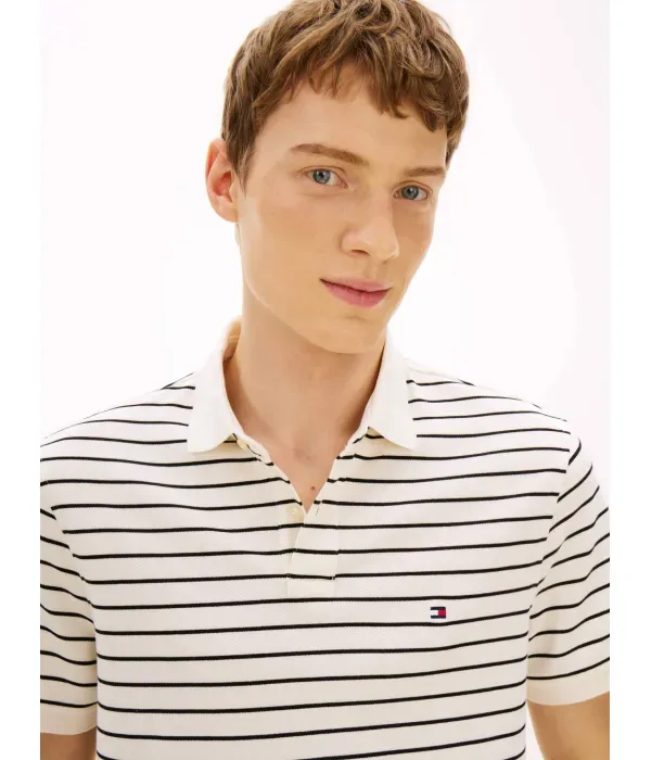 Поло 1985 regular fit Tommy Hilfiger, экрю — фото 4