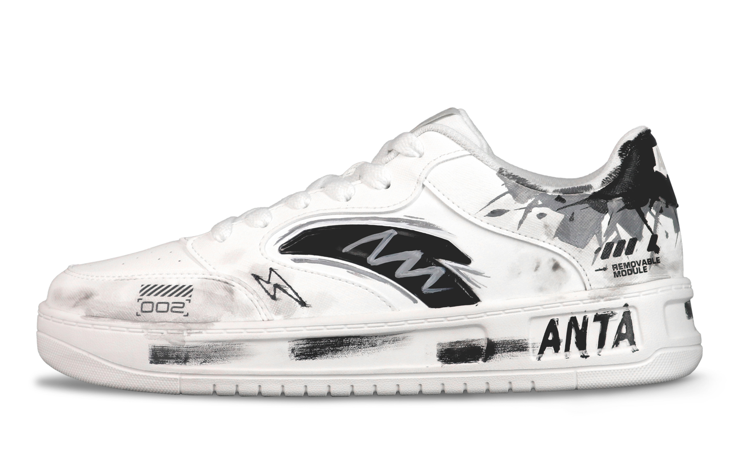 

Мужские низкие скейтбордные кроссовки Easy 2 с противоскользящей амортизацией Anta, белый