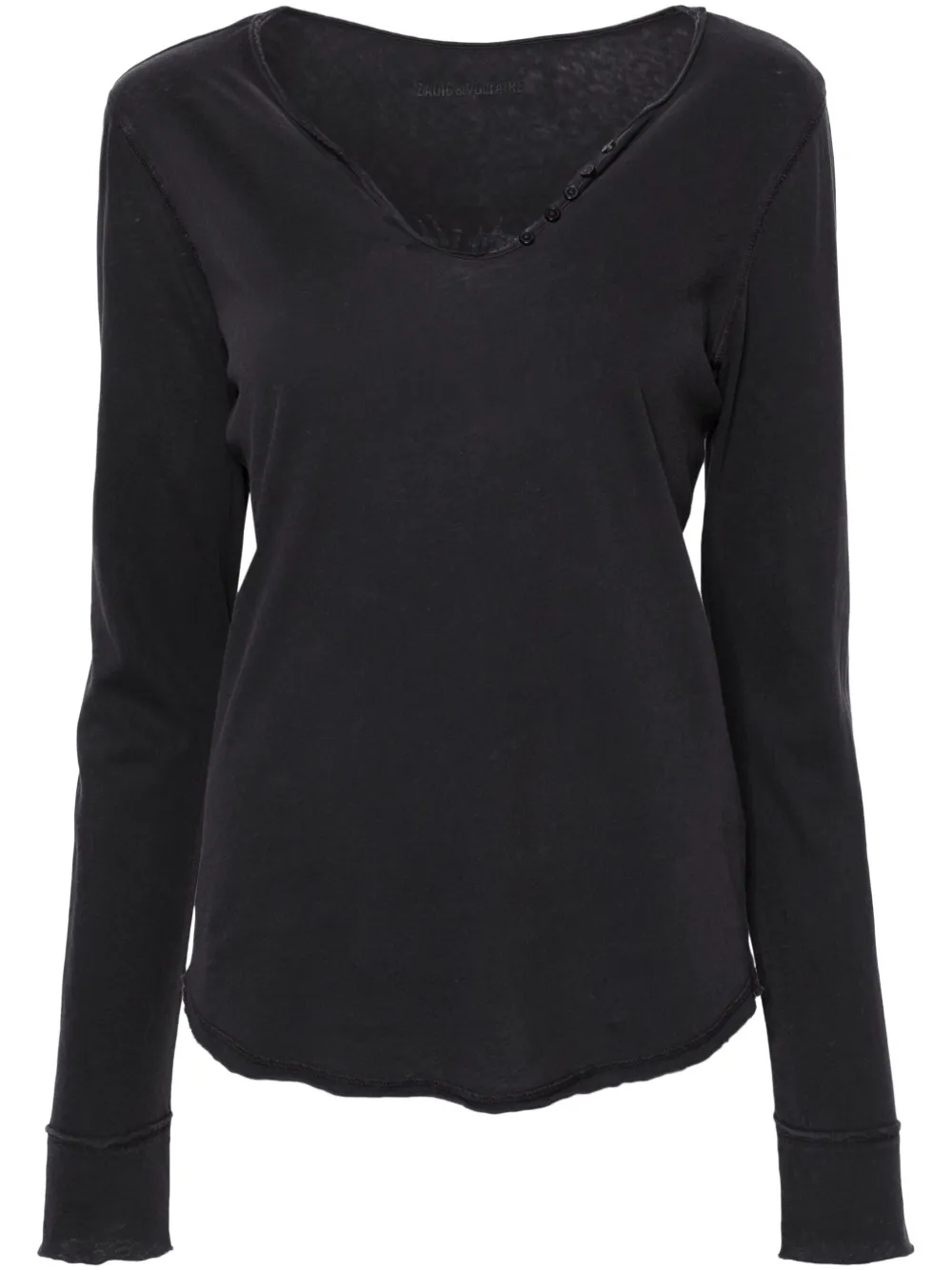 

Футболка хенли Cécilia Zadig&Voltaire, серый