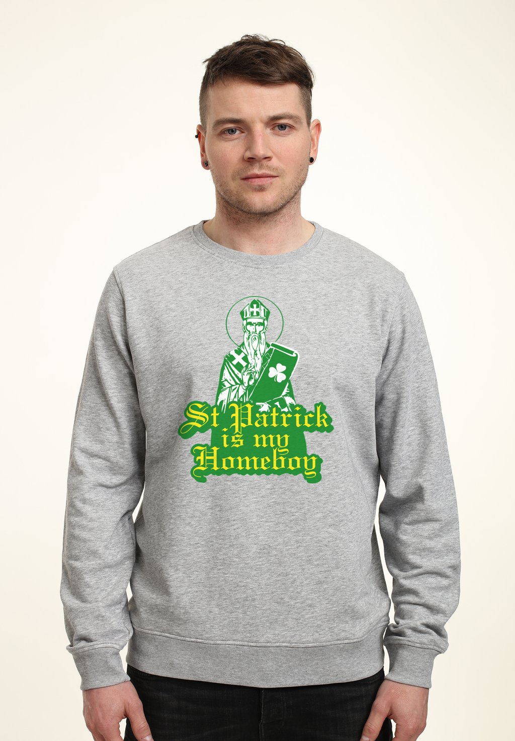 

Толстовка DUKE SONS ST PATRICK IS MY HOME Henry Tiger, цвет Heather Grey