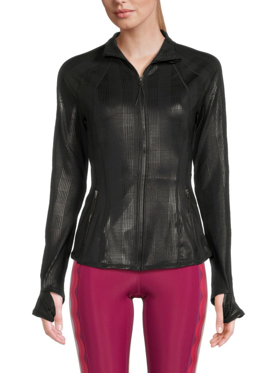 

Куртка на молнии Reina Plaid Beach Riot, черный