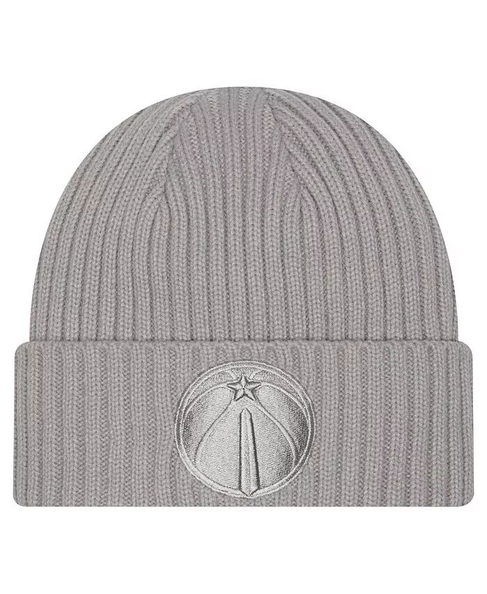 

Мужская серая вязаная шапка Washington Wizards Color Pack с манжетами New Era