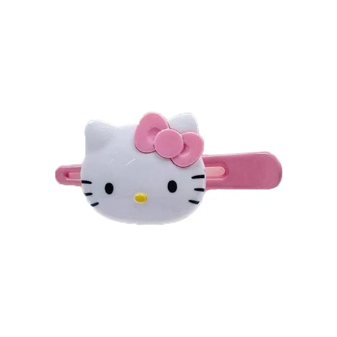 Заколка для волос Sanrio Hello Kitty из акрила, розовая