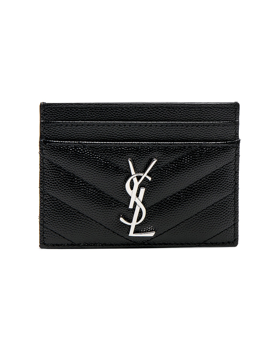 

Футляр для кредитных карт Monogramme Saint Laurent, Black