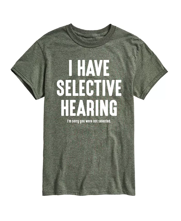 

Футболка мужская с коротким рукавом Hybrid Apparel Selective Hearing AIRWAVES, зеленый